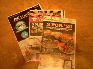 all types of coupon inserts
