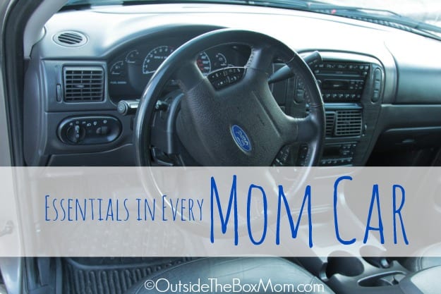 Working moms spend a lot of time in the car.  Whether commuting for work, carpooling the kids, or just plain traveling, you can make it more convenient by stocking your car with mom essentials.