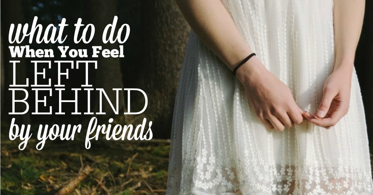 Have you ever felt like you were being left out of group outings or that a friend had moved on from you? It can be a lonely, confusing, and hurtful place to be. I'd like to share some suggestions that I have considered when I've felt that way.