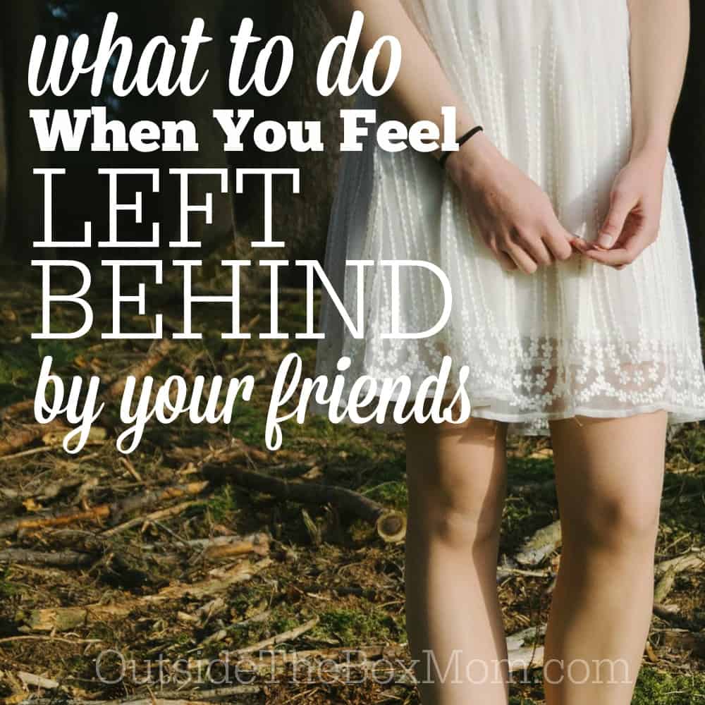 Have you ever felt like you were being left out of group outings or that a friend had moved on from you? It can be a lonely, confusing, and hurtful place to be. I'd like to share some suggestions that I have considered when I've felt that way.