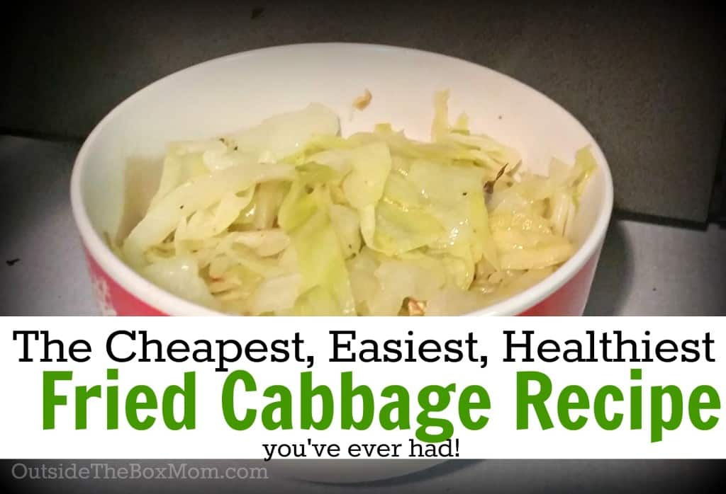 Looking for an easy, healthy, and inexpensive side dish? This Fried Cabbage Recipe is the cheapest, easiest, and healthiest way to get your family to eat more veggies. Three easy ingredients and comes together in minutes.