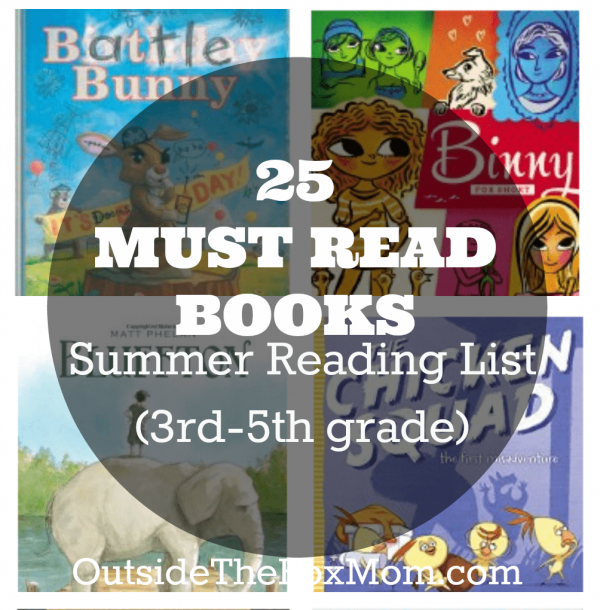Summer Reading List (3rd-5th grade) - Working Mom Blog | Outside the ...