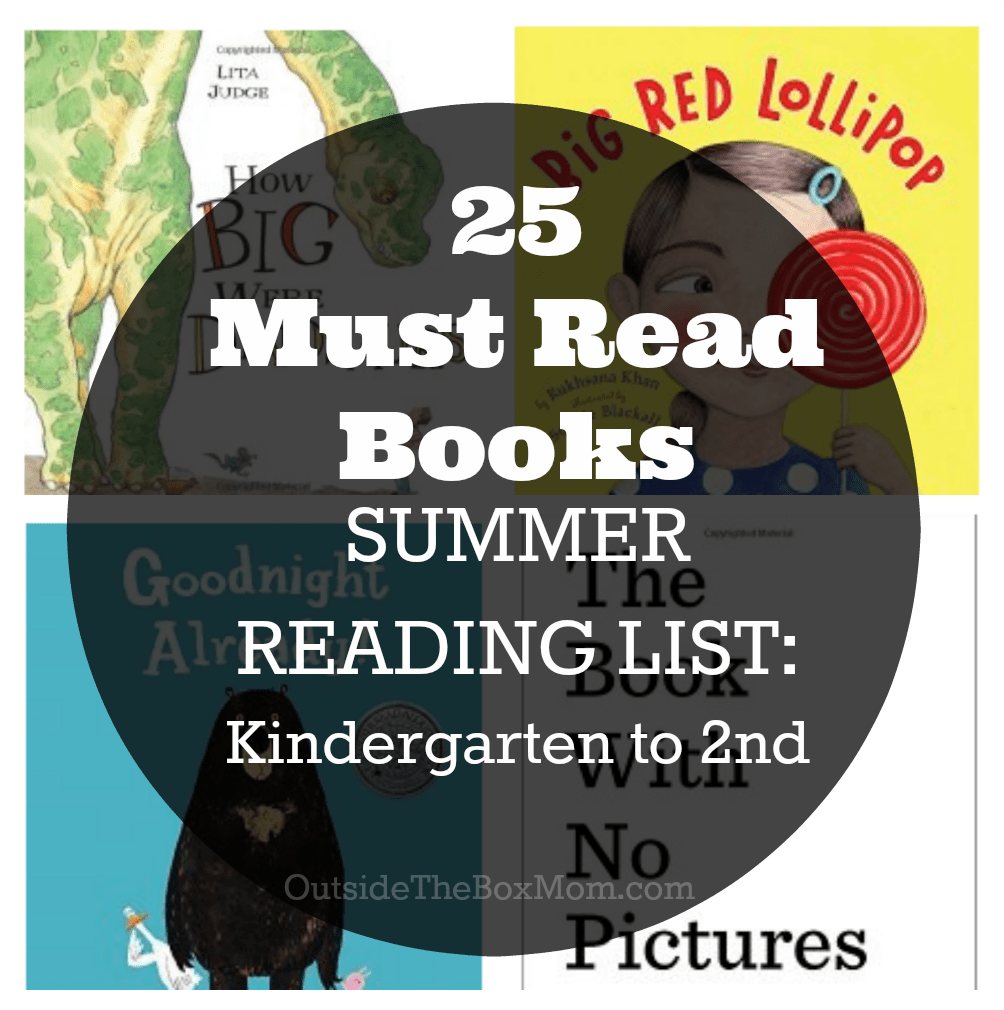 Are you looking for a list of books for your Kindergarten, 1st, or 2nd grader to read this summer? I've compiled a list of must read books that your child is sure to enjoy!