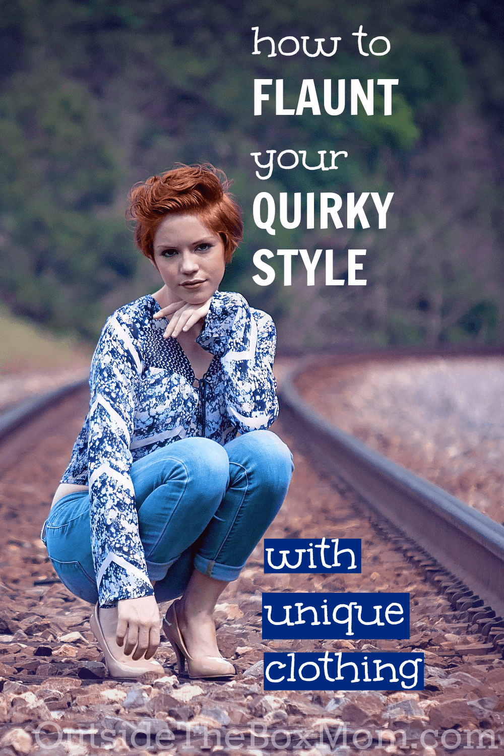 Do you want to be one of those women who is a design trendsetter with a unique style, instead of being a fashionable follower? Here are 8 quick and easy ways to dress with unique clothing and show off your quirky style. | OutsideTheBoxMom.com