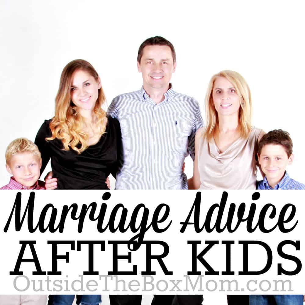 We all know that marriage is different once kids come into the picture. Here are seven pieces of advice from a couple whose been happily married for more than 10 years with children. | OutsideTheBoxMom.com
