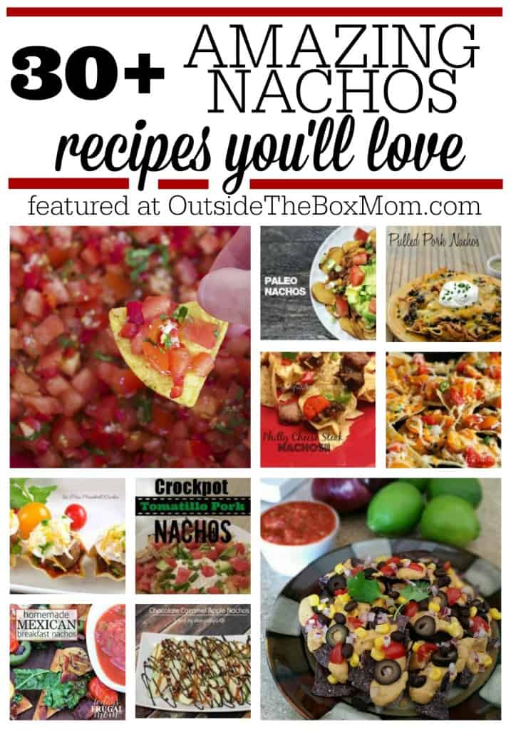 Whether you're celebrating National Nachos Day, have a craving for this tasty treat, or are looking for a unique nachos recipe, look no further! Here’s a list of over 30 of the best from some of my favorite bloggers. I've included meat, meatless, appetizer, snack, health, and full on meal.