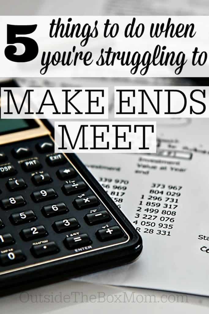 5 things to do when you re struggling to make ends meet working mom