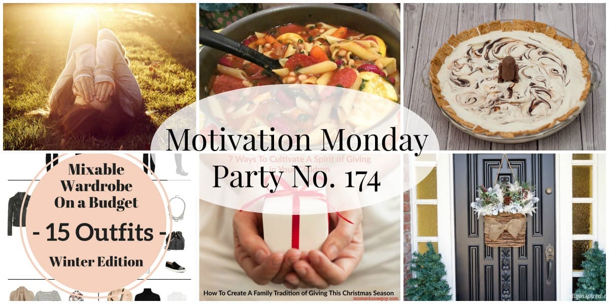 Welcome to this week's edition of Motivation Monday. It's a place to share inspirational posts, healthy recipes, crafts, organizing tips, and home decorating ideas. Be sure to check out all the great tips and share your favorites.