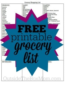 Make Shopping Fast &amp; Painless with a Free Printable Grocery Shopping ...