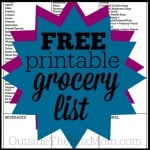 Have you been looking for a grocery list template so you don't have to keep making a grocery shopping list every week? Download this Free Printable Grocery Shopping List today!