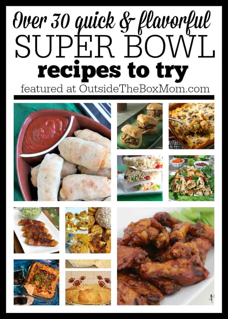 Are you looking for easy Super Bowl recipes while you spend time with your family on game day? Look no further. I’ve rounded up a list of more than 30 Super Bowl recipes for everyone.