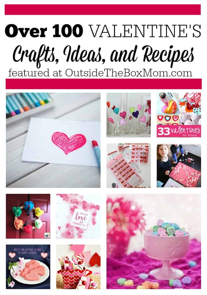 Are you looking for ways to spend time with your family on Valentine's Day including making come cute crafts and delicious recipes? Look no further. I’ve rounded up a list of more than 100 Valentine's ideas for everyone.