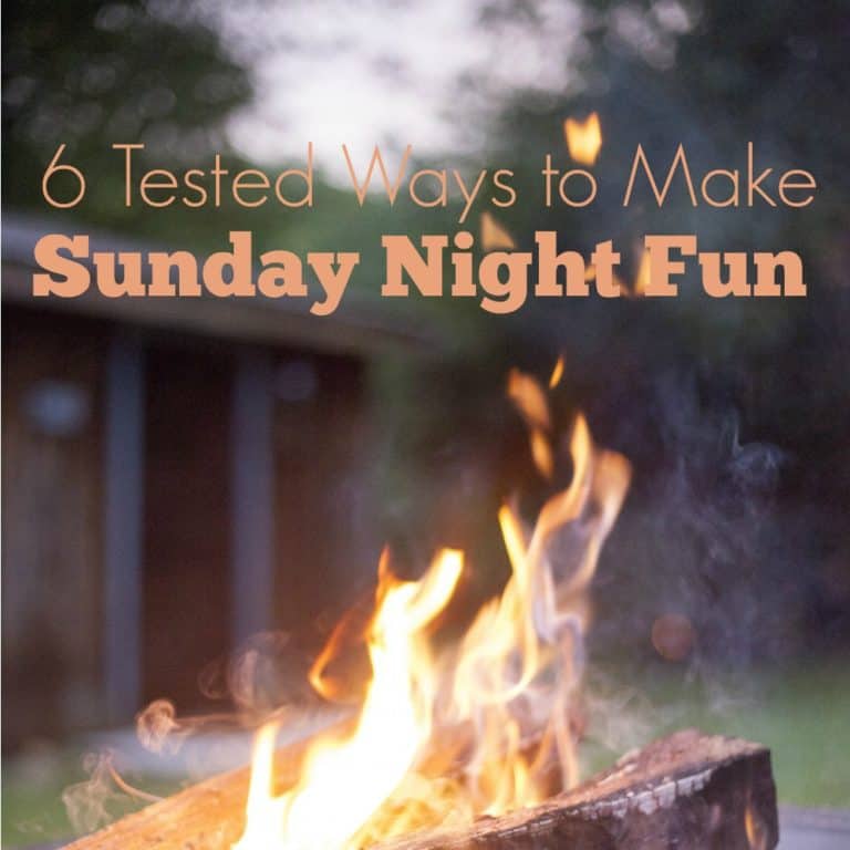Sunday Fun 6 Tested Ways to Make Sunday Night Fun - Working Mom Blog | Outside the ...