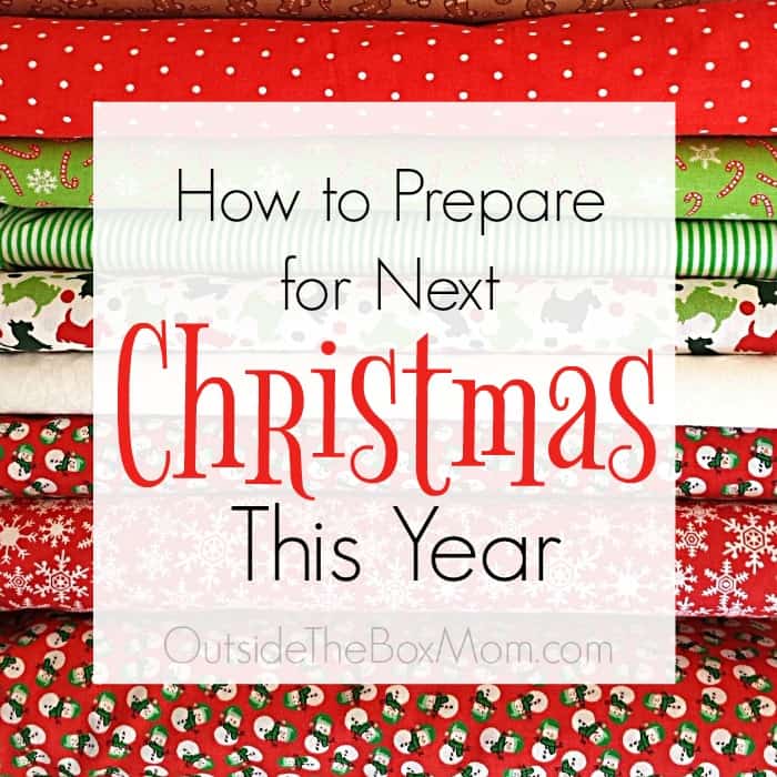 There are some easy ways you can get ahead for next year. You will save time, money, and another shopping trip with these easy tips on how to prepare for next Christmas.
