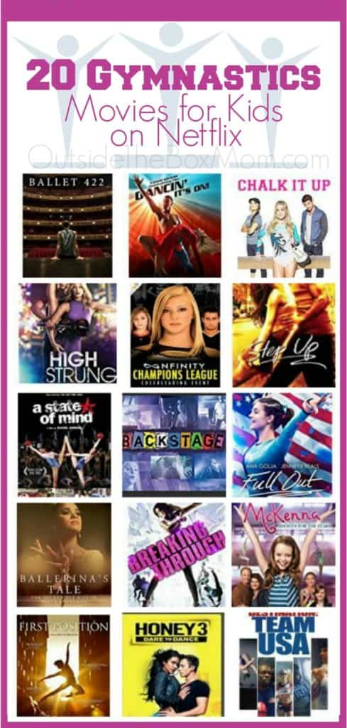 My daughter is really interested in gymnastics. She loved watching some of these titles on Netflix before attending her first class.