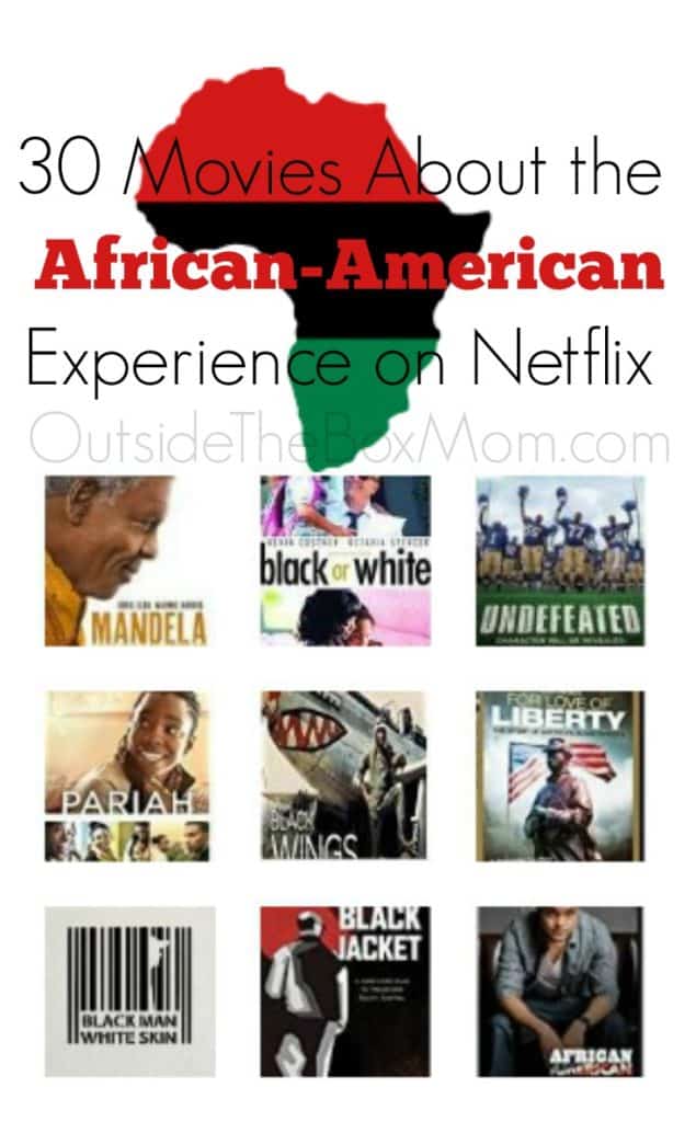 I am so glad I found these movies about the African-American experience to watch during Black History Month. These Netflix titles cover slavery, black power, racism, segregation, documentaries, and civil rights. There's so much to learn.