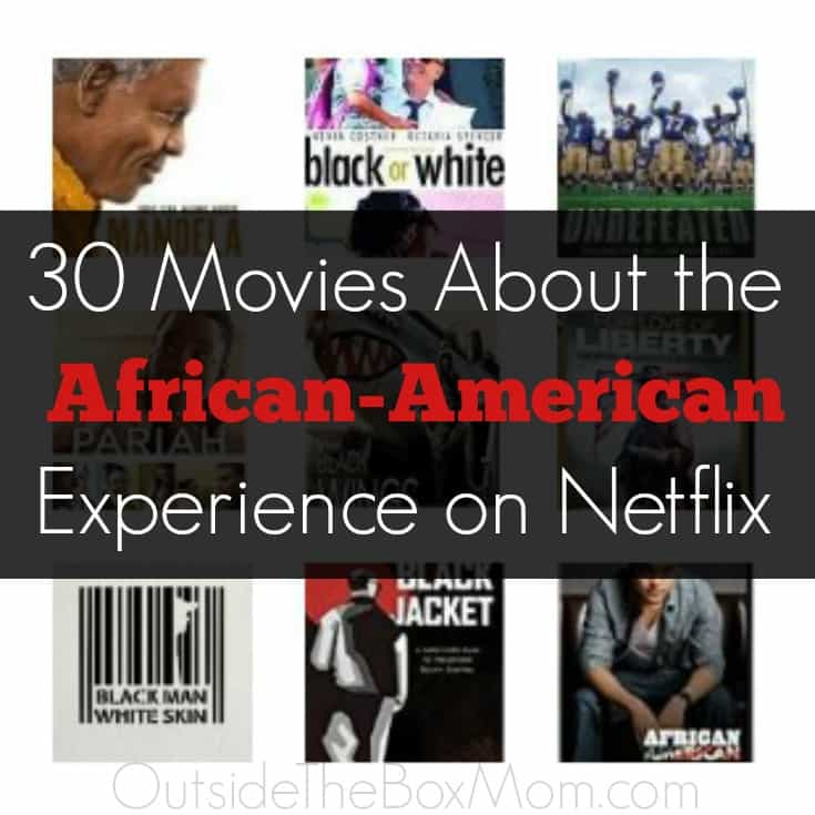 I am so glad I found these movies about the African-American experience to watch during Black History Month. These Netflix titles cover slavery, black power, racism, segregation, documentaries, and civil rights. There's so much to learn.