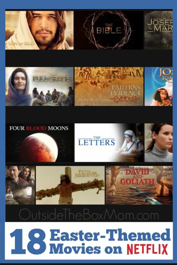 During the Easter season or any time of the year, there are some great Christian and biblical titles and other movies to watch on Netflix for Easter.