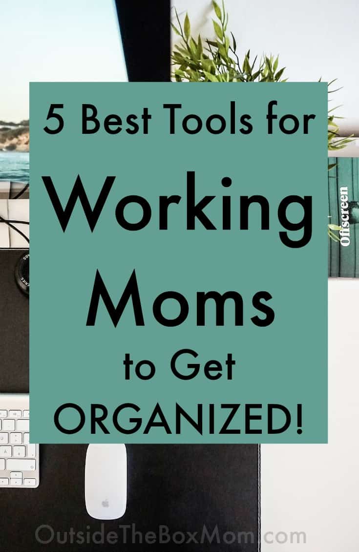 Getting organized is so overwhelming and complicated, this post makes it easy! These simple working mom organization tools are already at my fingertips!