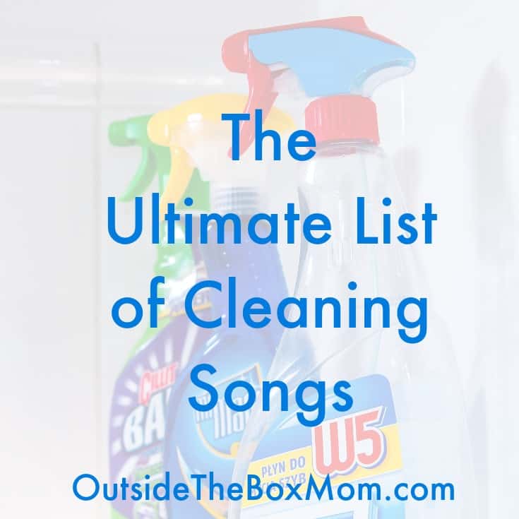 Do you dread cleaning? Get this list of cleaning songs to make it faster and easier to get your home cleaned in no time!